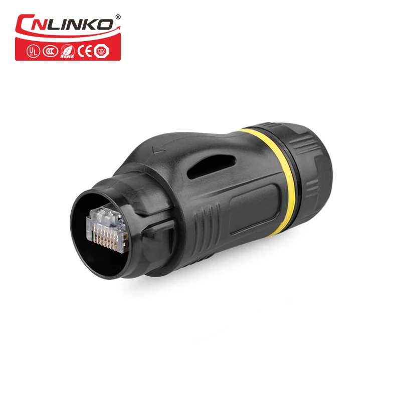 Новинка светодиодный Разъем M24 IP65 RJ45 водонепроницаемый разъем rj45 штекер и