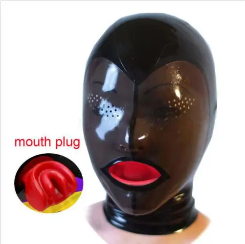 net eyes w red stuff Латексные костюмы маски-капюшоны w черная молния рот материал оболочка заглушка сетчатые глаза - Цвет: net eyes w red stuff
