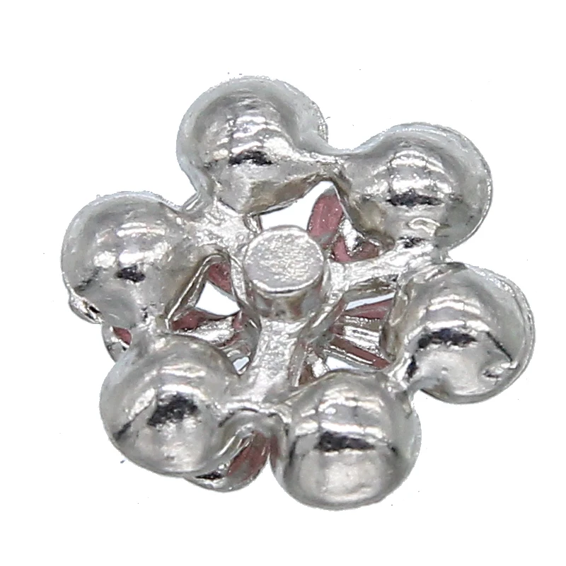 Пуговицы Стразы в форме цветка из блестящего хрустального стекла 10 шт. 17 мм