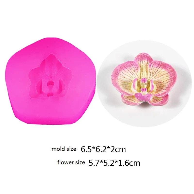 Силиконовая 3D форма для мыла в форме бабочки орхидеи помадки желе свечи