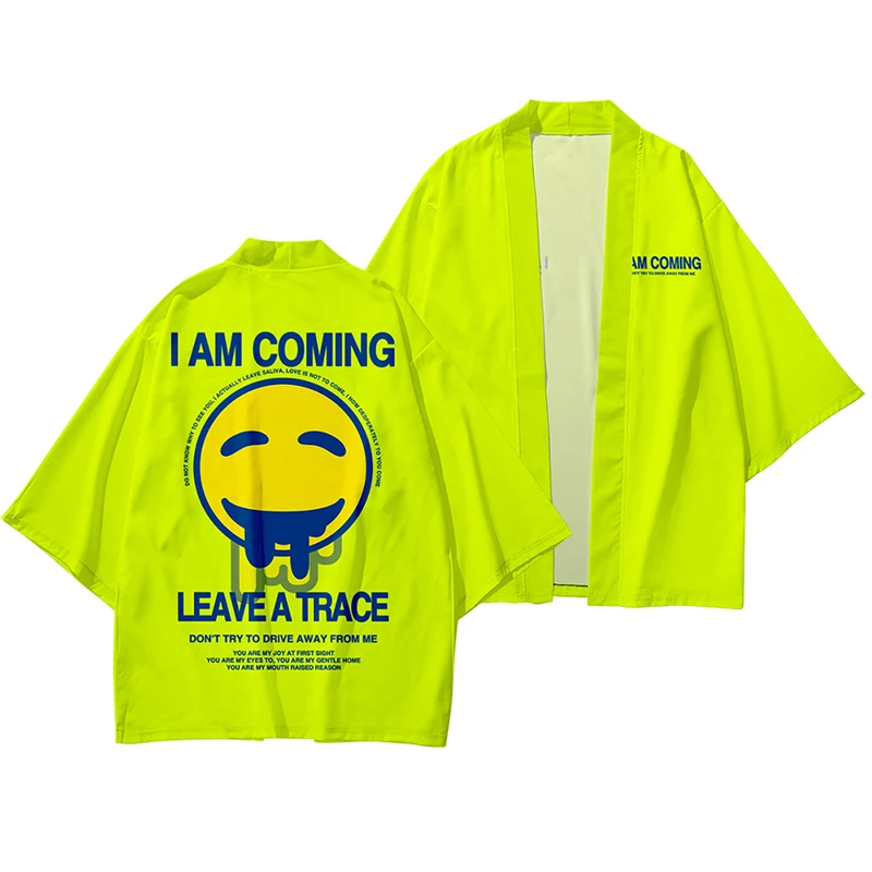 Рубашка-кимоно с забавным принтом Я скоро модный Повседневный Кардиган унисекс 3D