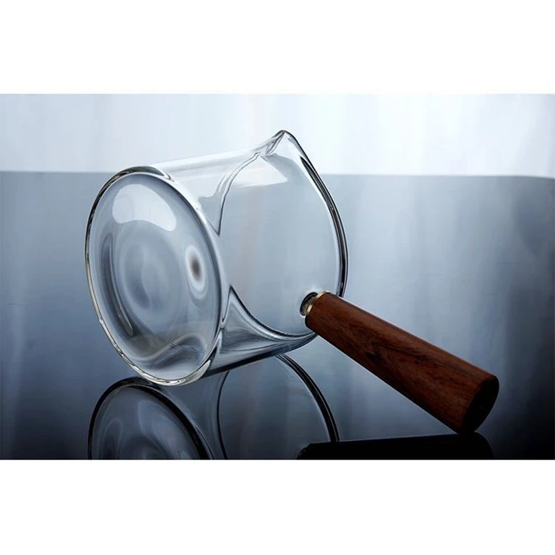

Glass TeaPot with Wooden Handle,Thickened Heat-Resistant Glass Kettle,Flower Teapot Tea Set