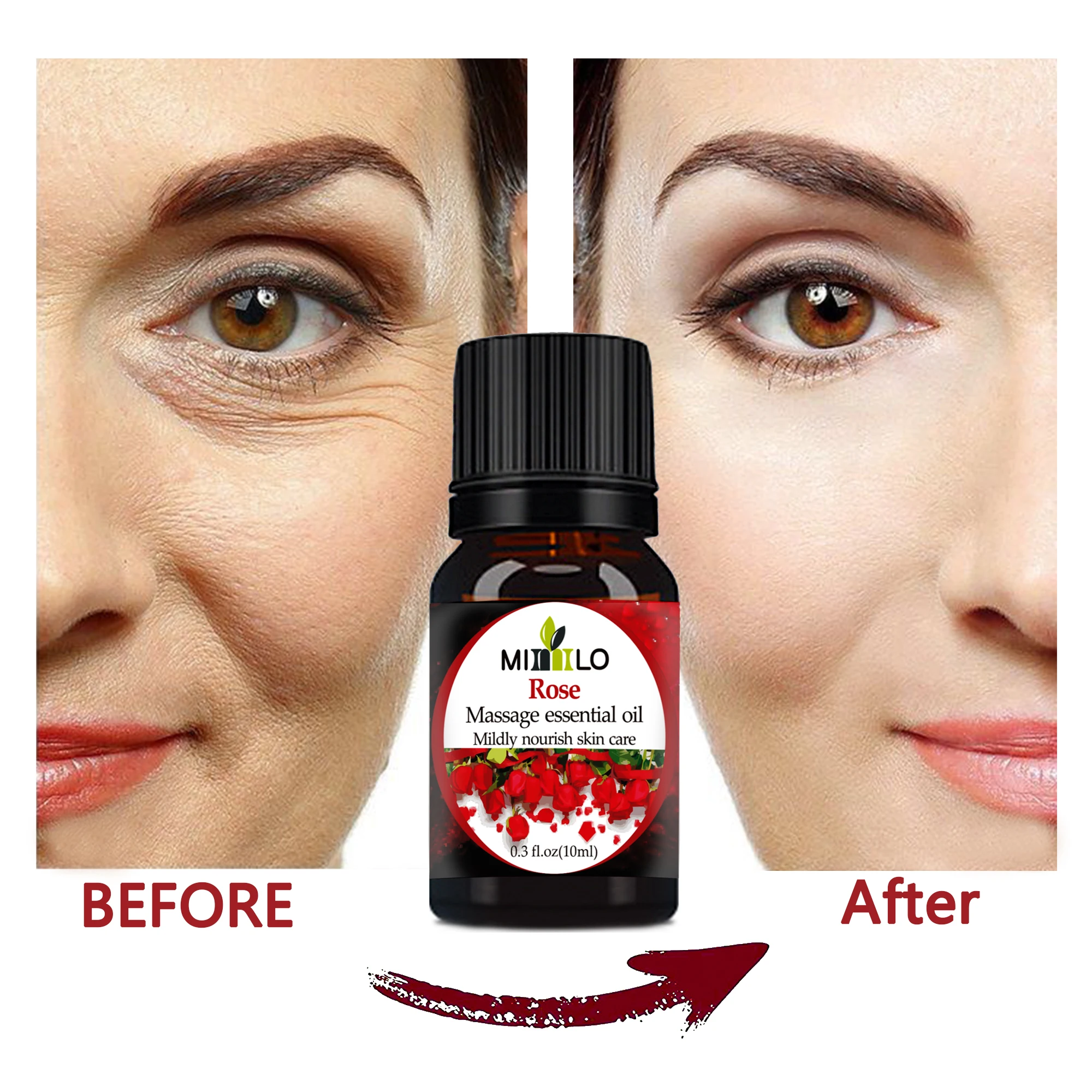 100% чистое натуральное эфирное масло розы помогает стимуляции менструации