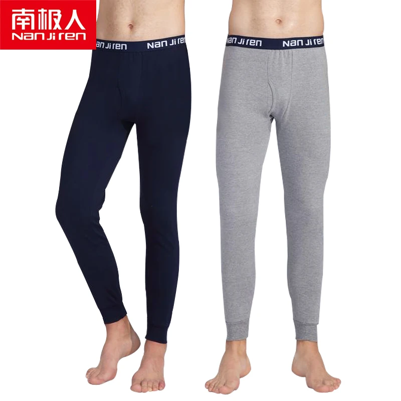 NANJIREN Thermal Underwear For Trousers Men Underwear 2/pcs Long Johns Warm Clothes Men Thick Thermal Clothing Solid