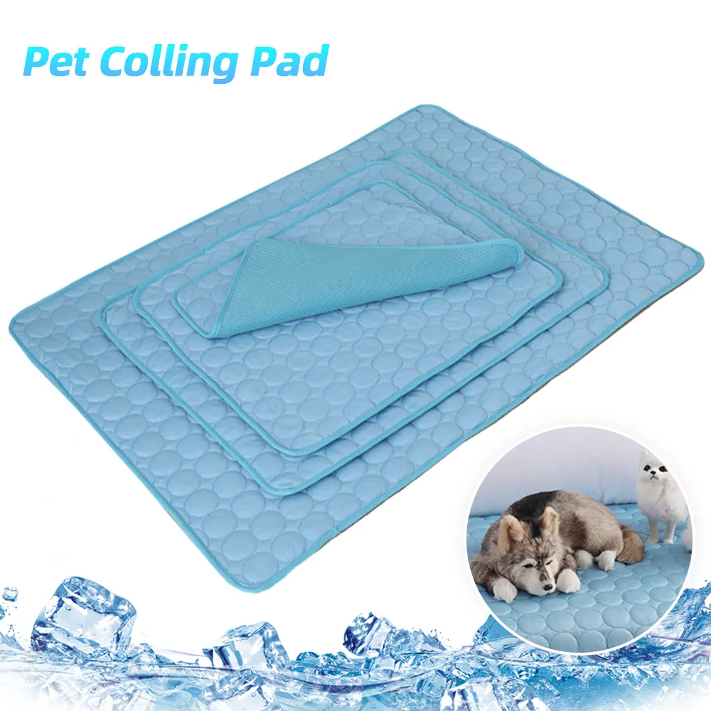 

Dog Cooling Mat Summer Pet Pad For Dogs Cat Breathable Blanket Washable Cats Ice Pads Pets Car Seat Cover Summer Bed Mat