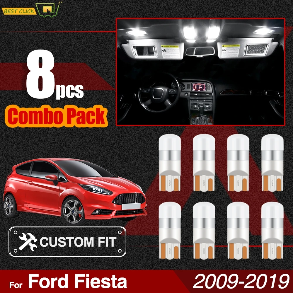 Xukey светодиодные лампы для освещения салона автомобиля Комплект Ford Fiesta 2009 2019