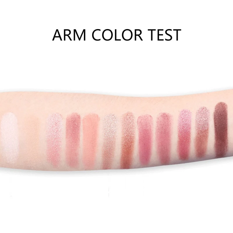 Палетка теней для век с эффектом пламени вишни 12 цветов пигментом устойчивые к