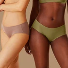 Трусики женские бесшовные из вискозы с высокой посадкой