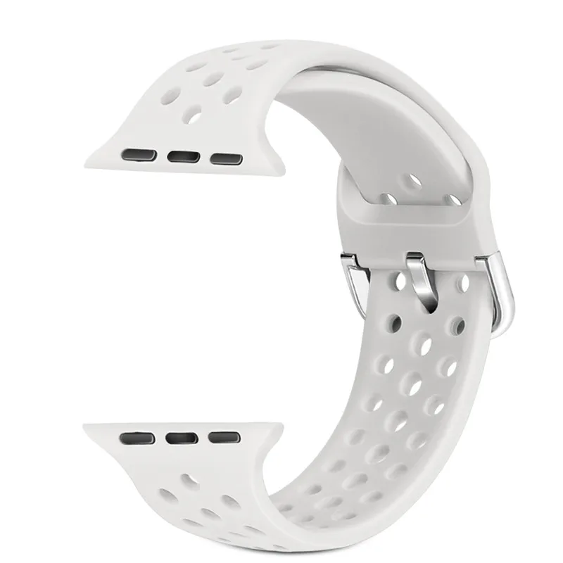 Ремешок для apple watch группа 4, версия 1, 2, 3, ремешок 44/40 мм силиконовый браслет для наручных часов iwatch серии, версия 1, 2, 3, ремешок 38, 42 мм, версия дышащий Браслет аксессуар