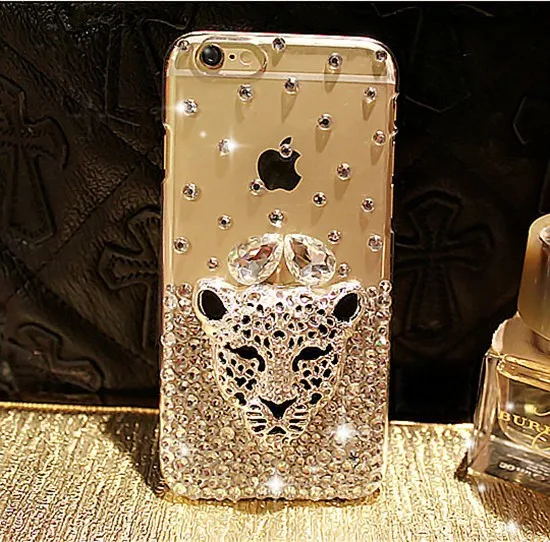 hot tiger leopard head crystal diamond glitter bling phone cases for xiaomi redmi8 9 8a 9a 9c 10x pro note8t 9t 8 9 10 pro 4g 5g free global shipping