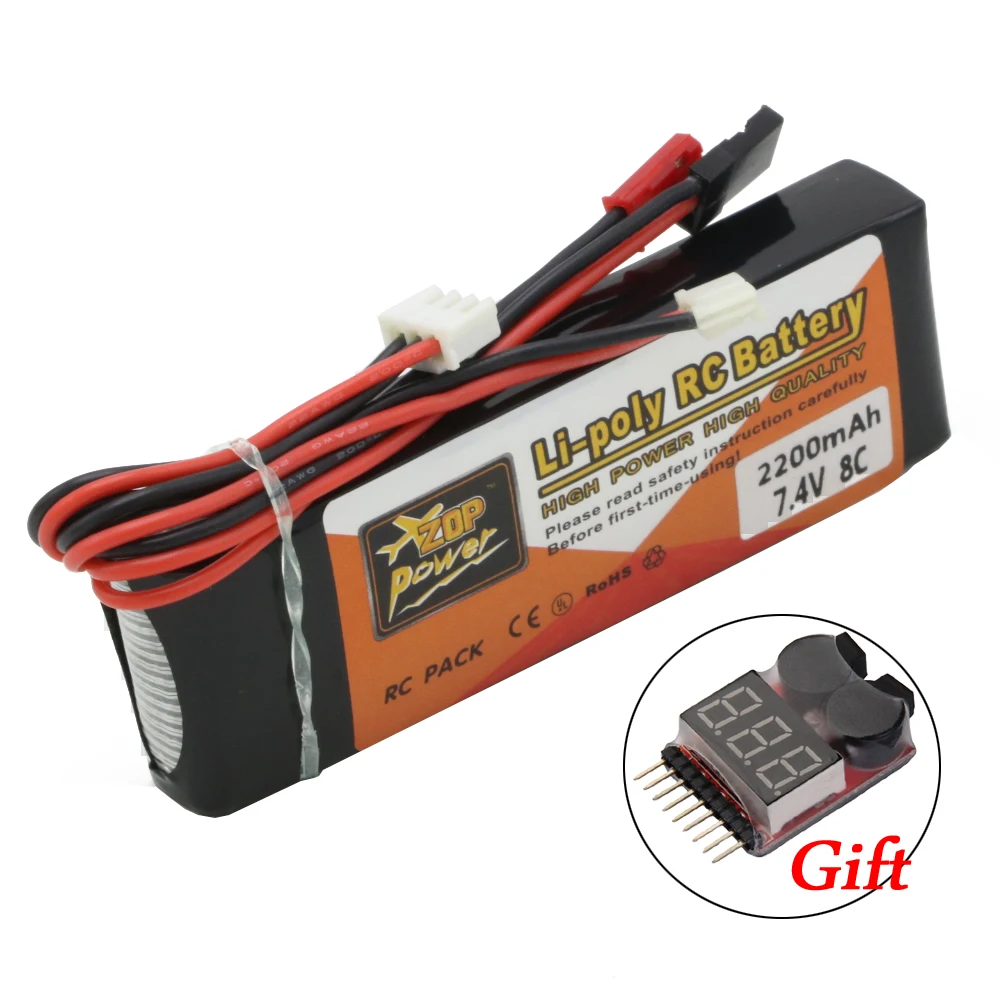Батарея RC. ZOP Power 7 4 В 2200 мАч 8C LiPo батарея для DEVO 4/7E/6 S/8 S передатчик | Игрушки и хобби