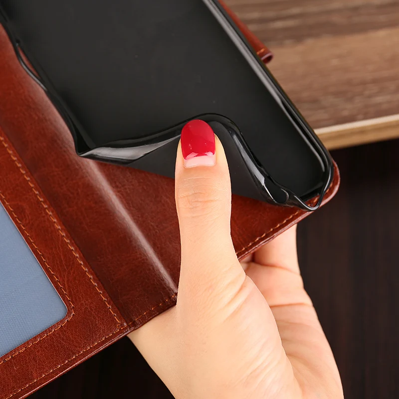 

Leather Wallet Flip Case for Xiaomi Mix 2S 3 Mi A2 8 9 Lite Stand Cover W/ Magnetic Card Slot Couqe Funda