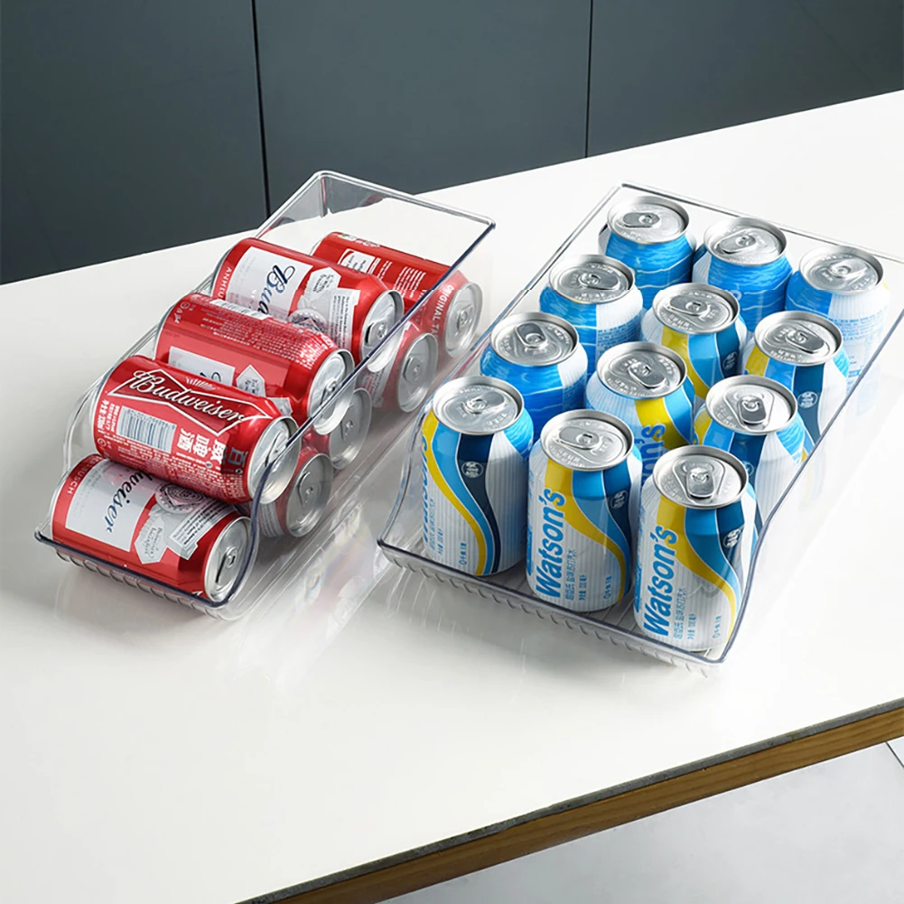 

Пластиковый контейнер для хранения, Кухонный Контейнер для хранения пищи, пива, соды, напитков, органайзер, коробки, кухонный шкаф, полка для...