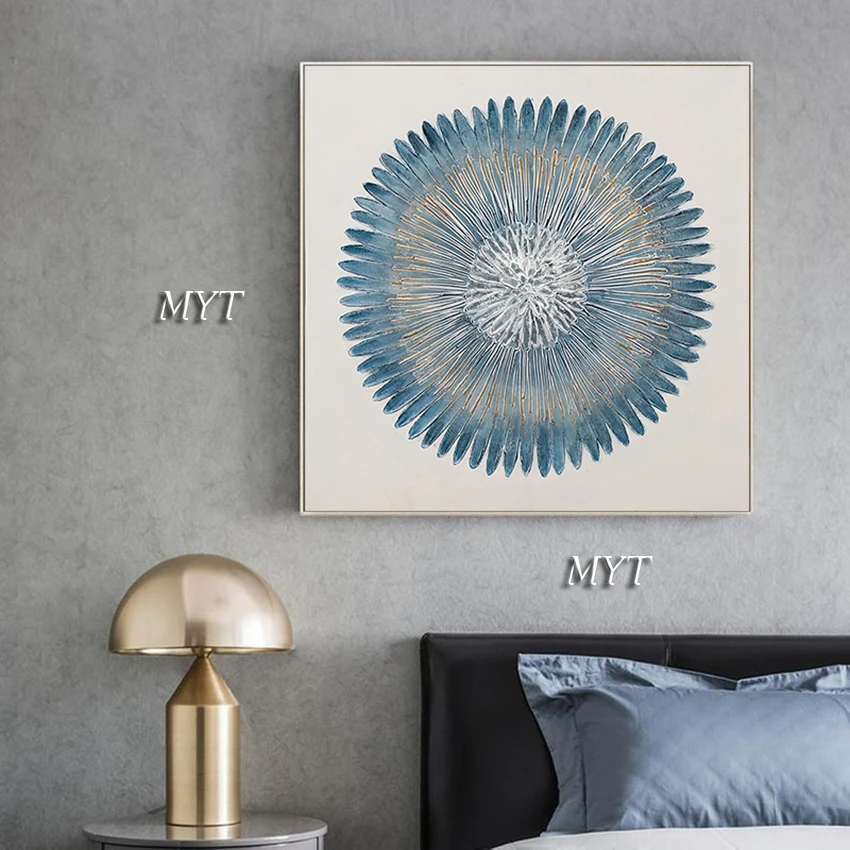 Новое поступление домашний настенный цветочный холст ручной работы абстрактная