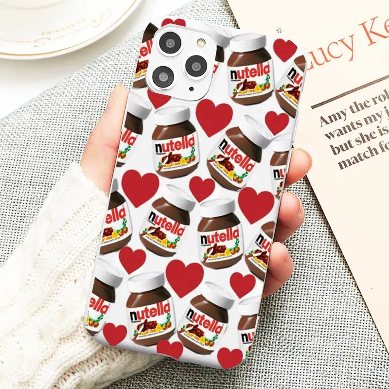 Шоколадный чехол nutella для телефона iphone 13 12 11 Pro Max X XS XR мягкий карамельного цвета