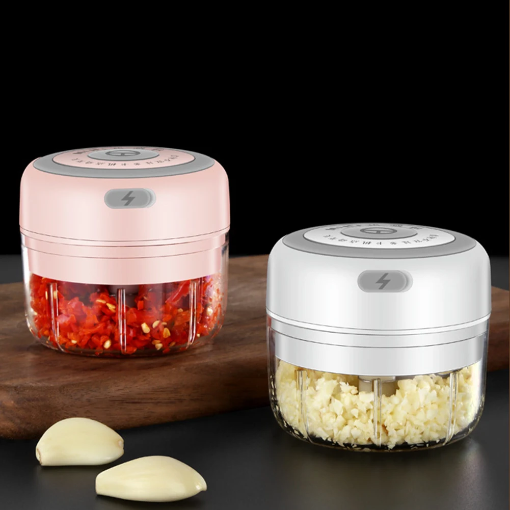 

Mini USB Rechargeable Crusher Smart Electric Vegetable Chopper Food Masher Garlic Grinder Chopper Meat For Kitchen Accessories