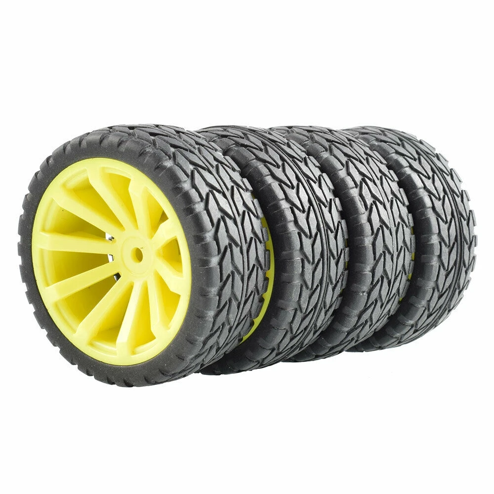RC 601 6017 плоские гоночные шины колеса смещение: 6 мм 4 шт для HSP HPI 1:10 на дороге