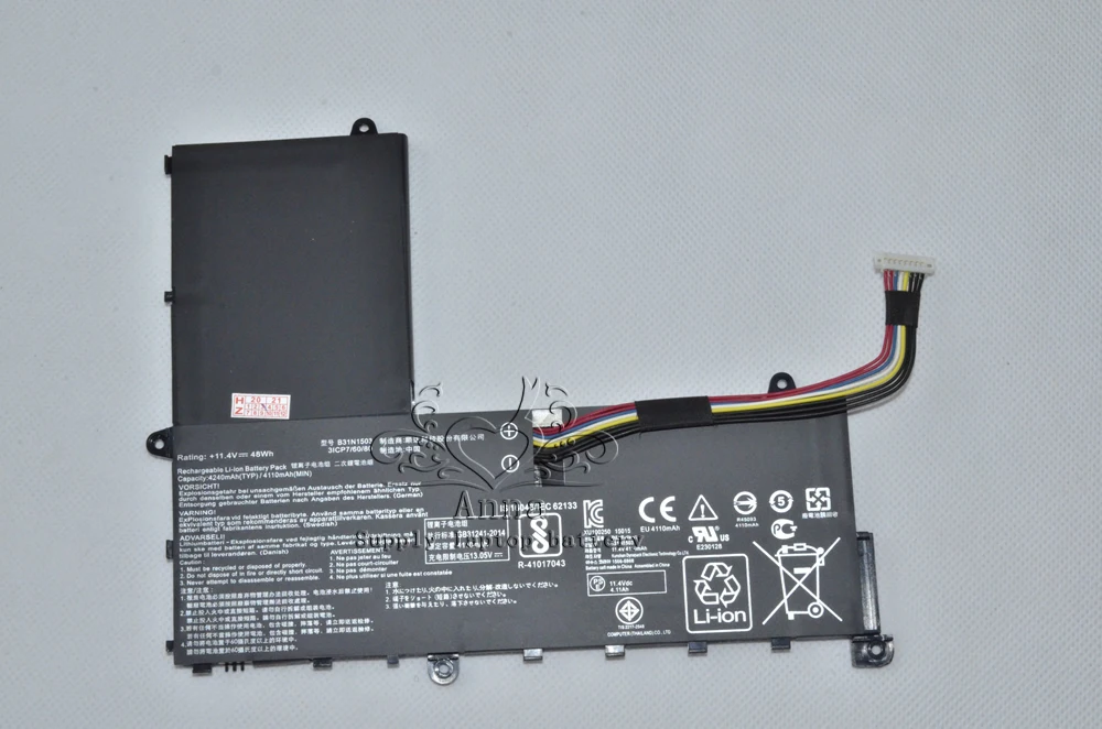 JIGU Оригинальный аккумулятор для ноутбука B31N1503 ASUS R206SA E202SA серия EeeBook 11 4 V 48WH |