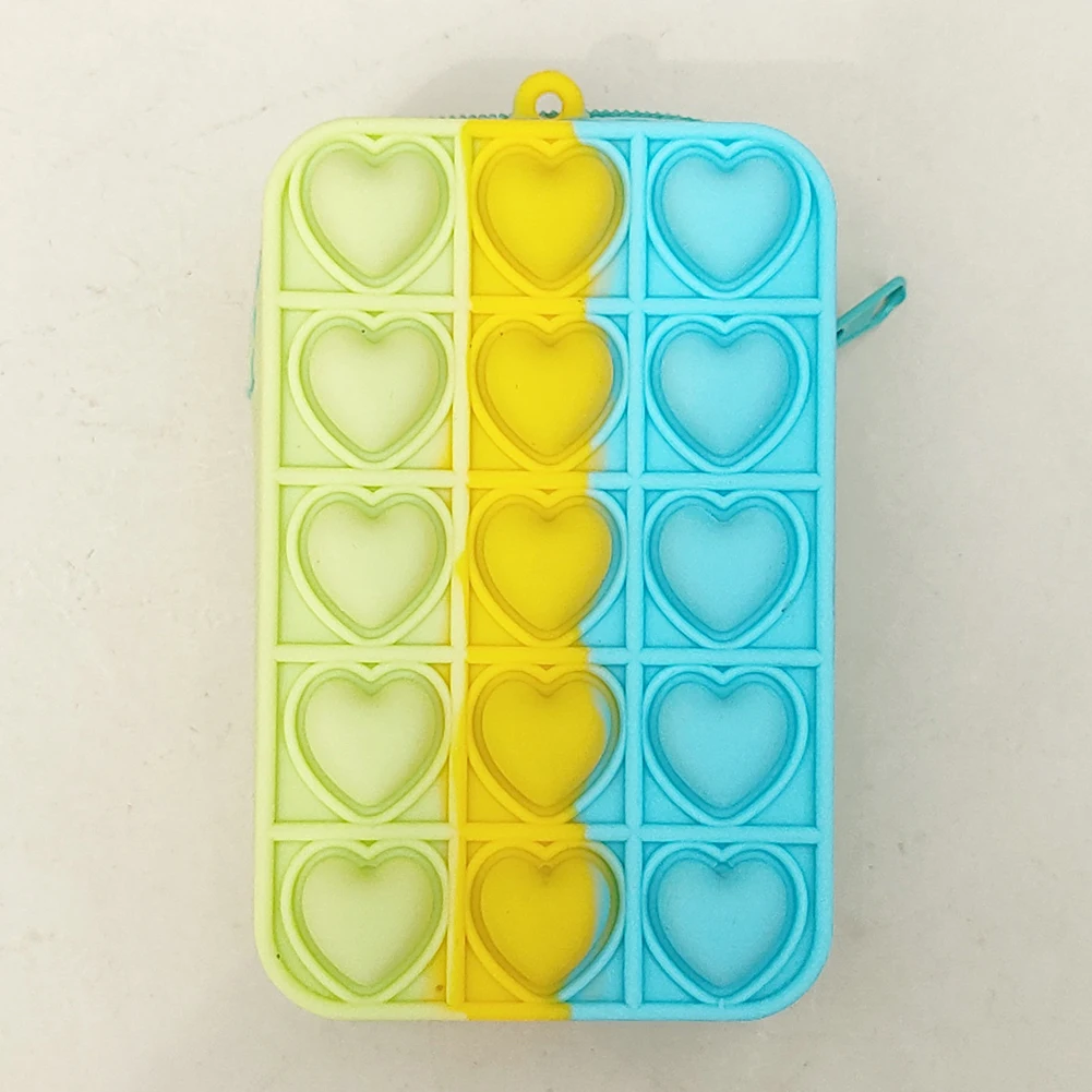 

Симпатичный пузырьковый Кошелек для монет, сенсорные игрушки, кошелек для монет для снятия стресса, экологически чистые сумки через плечо, ...