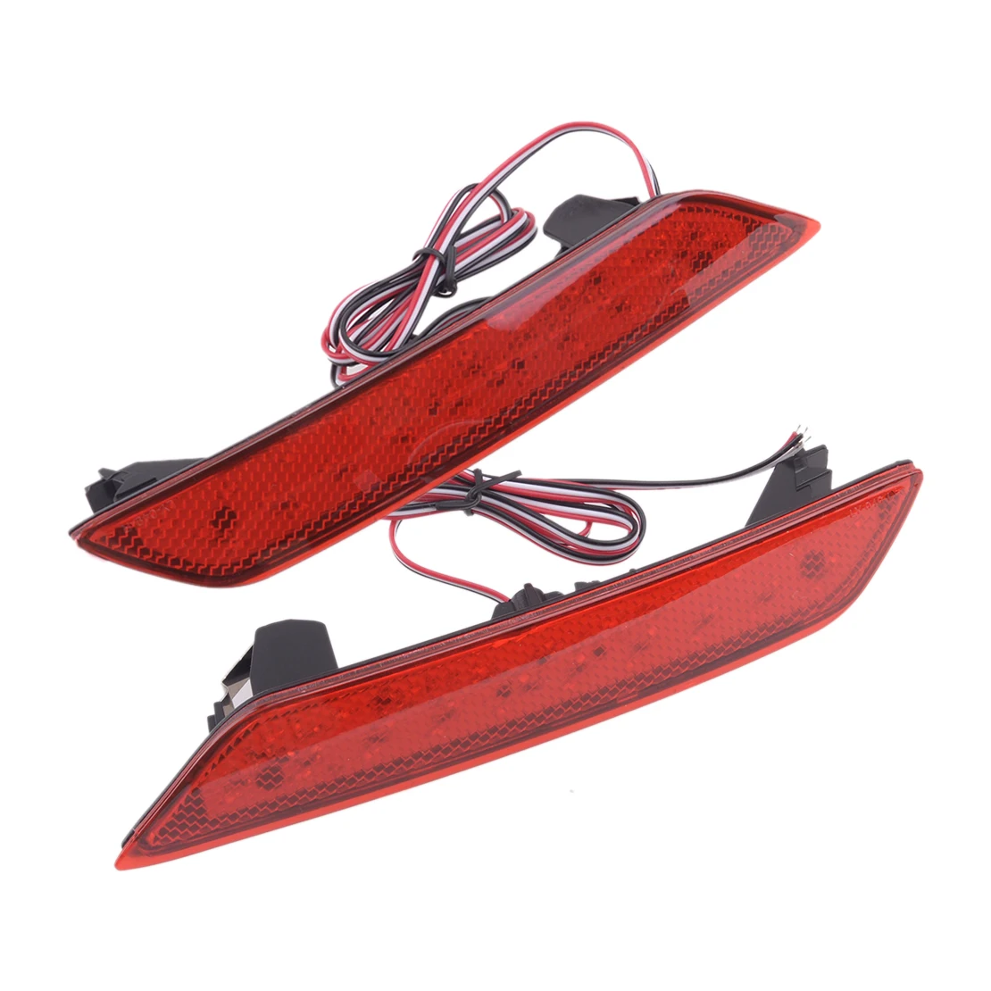 

1 Pair 12V Car Red Lens LED Rear Bumper Reflector Brake Light 33505TR0A51 33555TR0A51 Fit for Honda Civic Sedan 2013 2014 2015