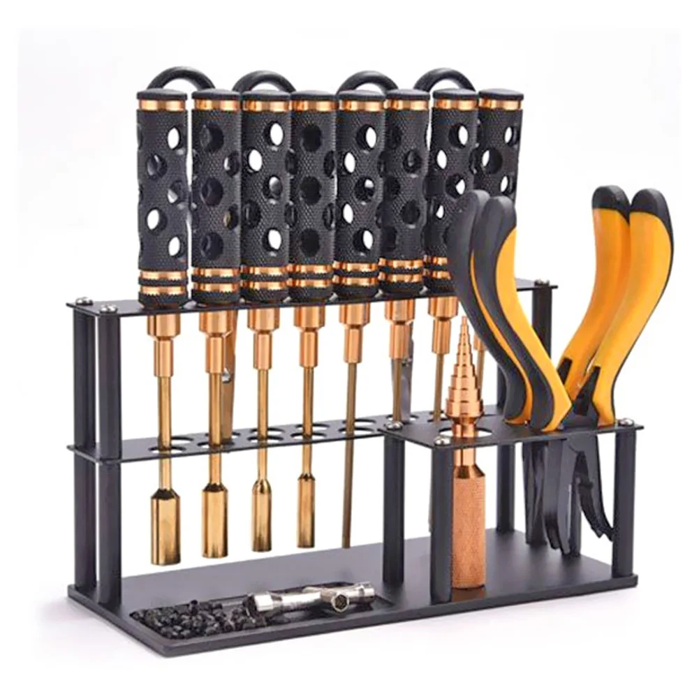 

Screwdriver Shelf Wrench Storage Racks Maintenance Tool Holder for RC Car Black Remote Control Toys Replace Accessories