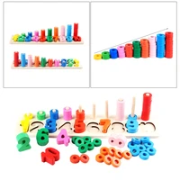 wooden alphabet puzzles board colorful wooden toys preschool educatonal toys for baby kidsnumber pattern