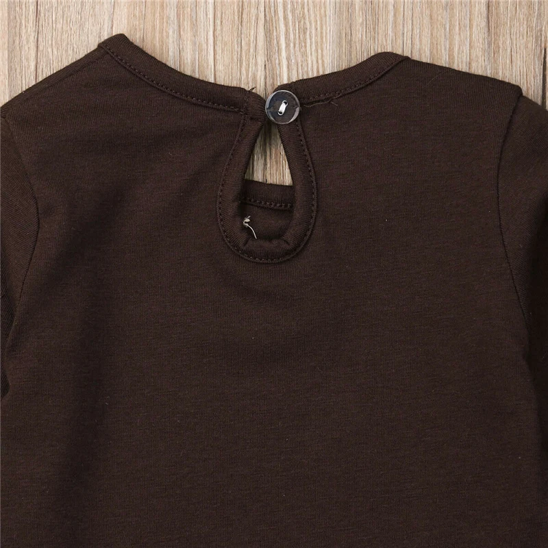 Одежда для маленьких девочек от 0 до 18 месяцев базовый чистый цветной наряд