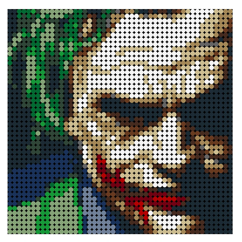 Кубики MOC мозаика с расправленными пикселями художественная живопись креативные