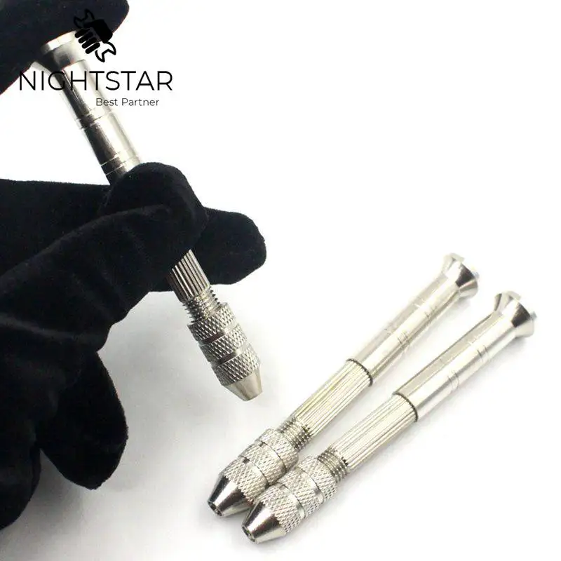 3 шт. Мини Микро алюминиевая ручная дрель с бесключевым Чаком