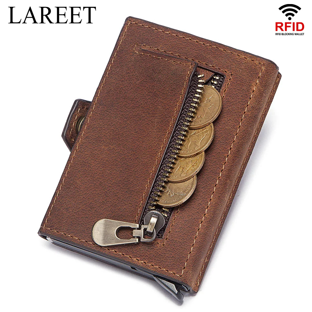 

Male Aluminium Rfid Card Holder Wallet Small Smart Wallet Thin Vallet Walet Top Quality Wallet Men Money Bag Mini Purse