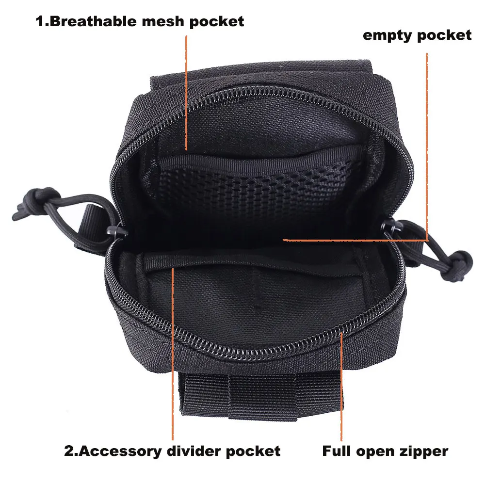 Тактическая мягкая сумка для повседневного использования 1000D поясная телефона