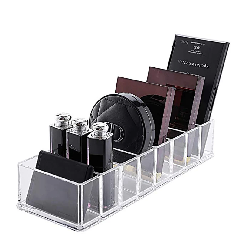 Органайзер для теней прозрачный пластиковый органайзер макияжа компактный