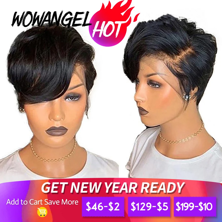 Парик фея парик из человеческих волос на сетке спереди парики 150% Реми