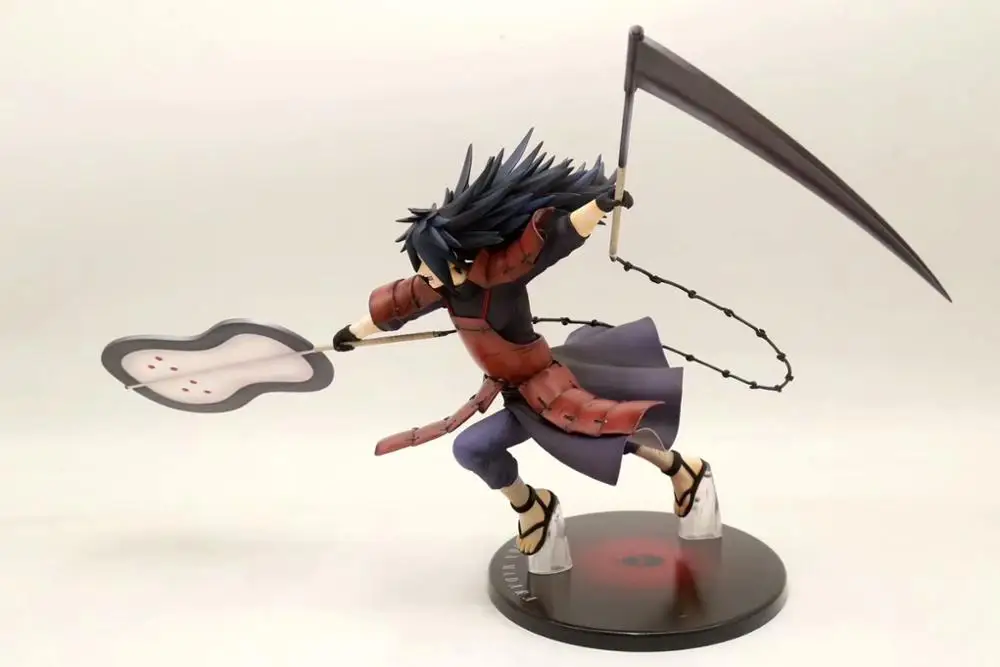 Наруто Учиха Мадара ПВХ фигурка 220 мм Аниме Shippuden Madara Статуя Коллекционная модель