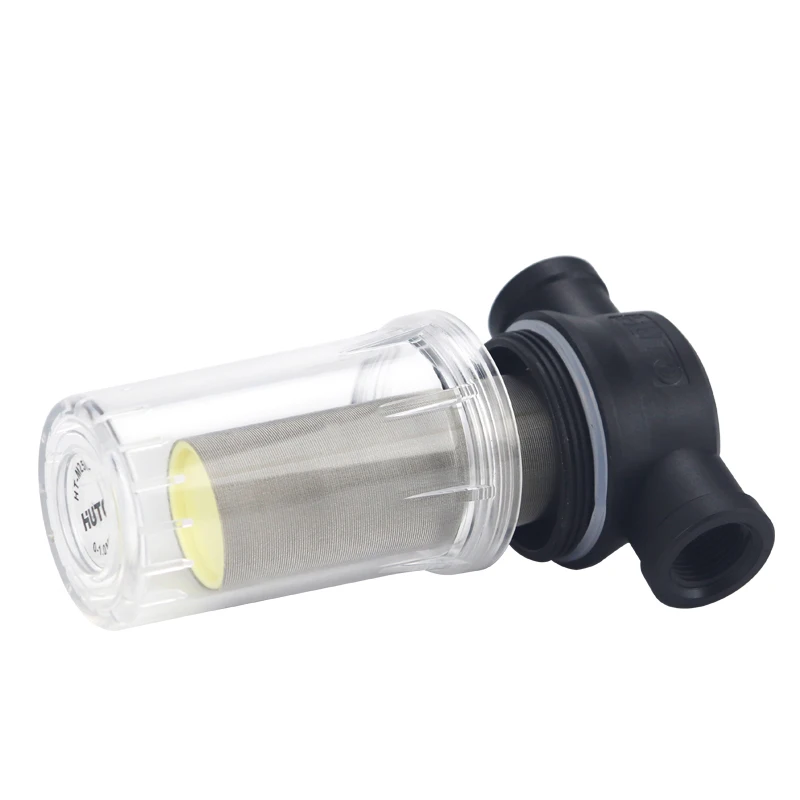 80 mesh/250 mesh Садовый пруд 1/2 дюйма 3/4 1 дюйм встроенный сетчатый фильтр Водяной насос
