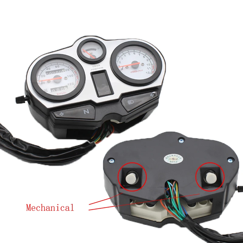 

Motorcycle Odometer Instrument 125K Meter Assembly HJ125-A/R Meter Tachometer Assembly