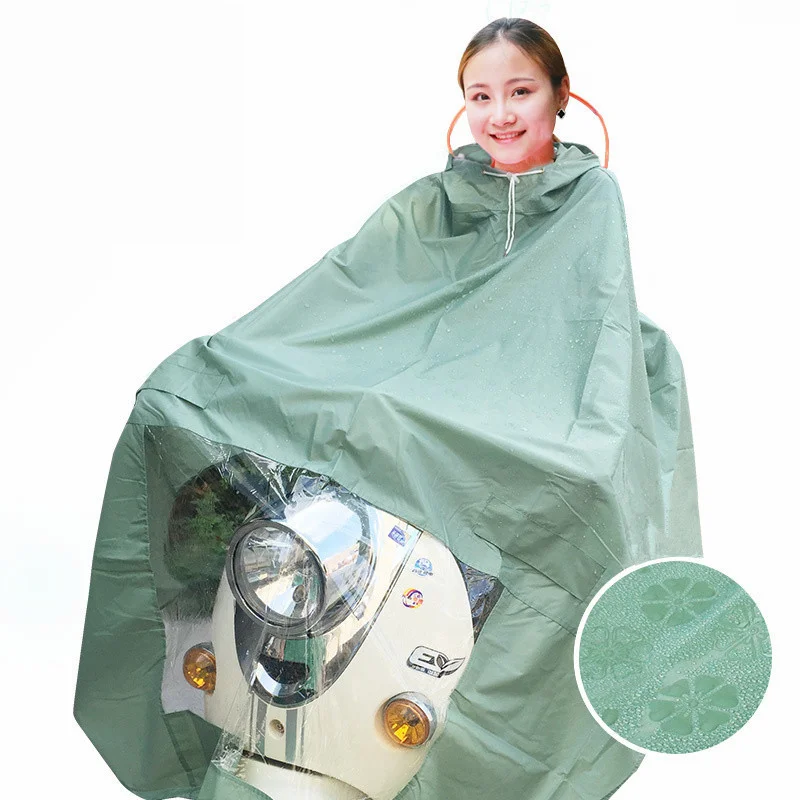 Свободный размер сплошной цвет плащ с капюшоном непроницаемый дождевик для