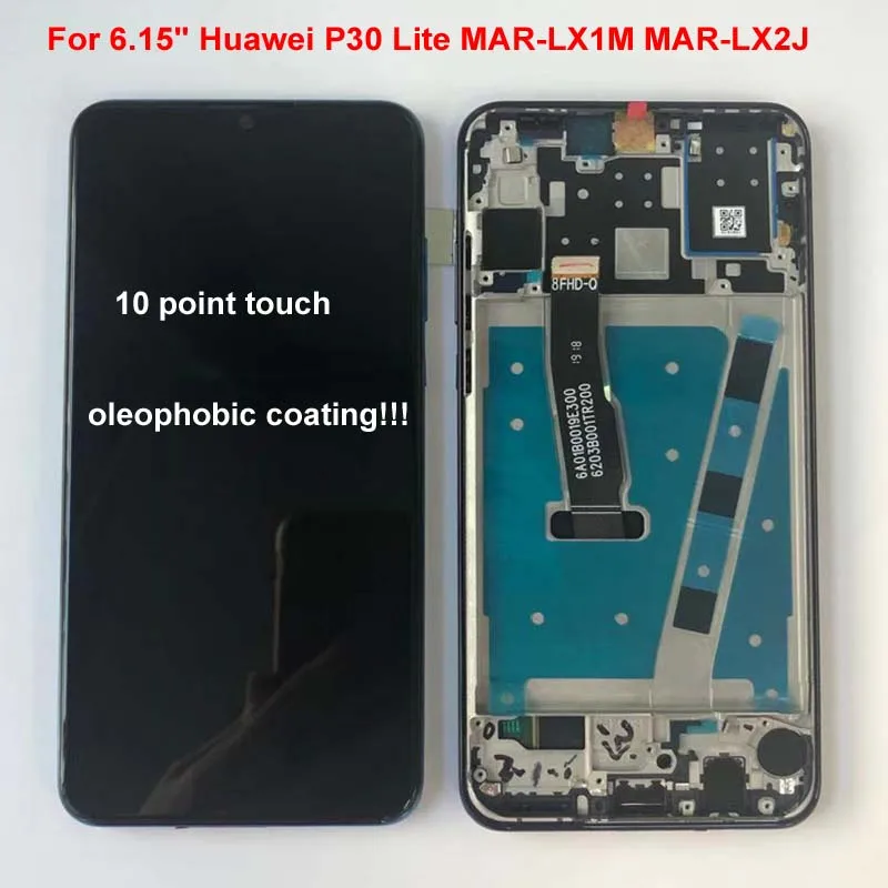2312*1080 AAA Качество ЖК-дисплей для HUAWEI P30 Lite ЖК-дисплей Экран дисплея для HUAWEI P30 Lite Nova 4e поддержки 10-Touch
