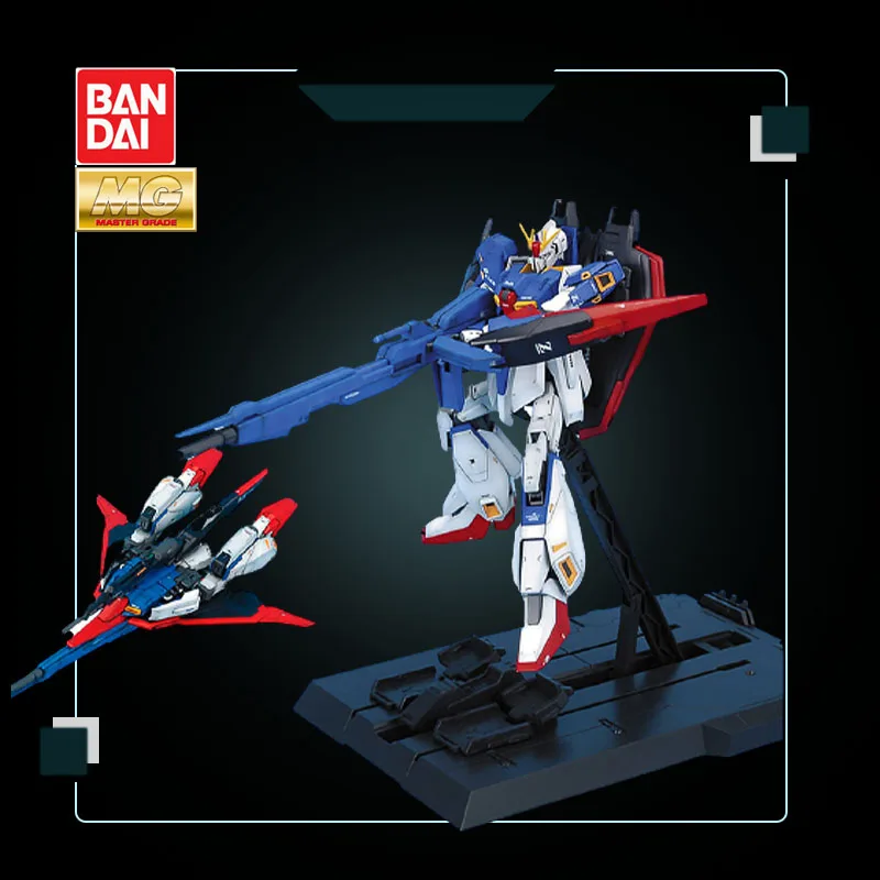 

Bandai Gundam Anime Action Figures Assembly Model MG 1/100 MSZ-006 ZETA Z Ver.2.0 with launch pad deformable Ornaments