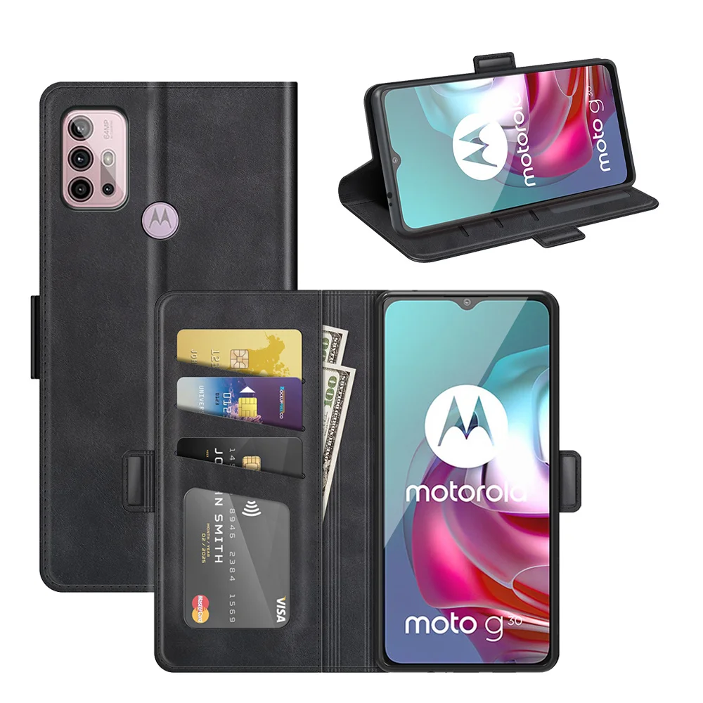 

Кожаный чехол для MOTO G30, флип-чехол для телефона, чехол для MOTO G10 Coque