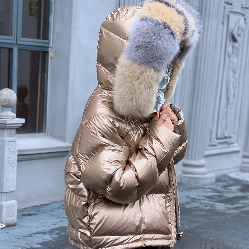 FTLZZ новый зимний пуховик с утиным пухом для девочек женские ботильоны из