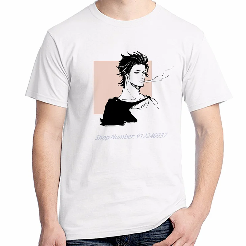 

Men t-shirt Japanese Anime Men Funny Black Clover Anime Yami Sukehiro Harajuku Unisex Tops Streetwear Men clothing