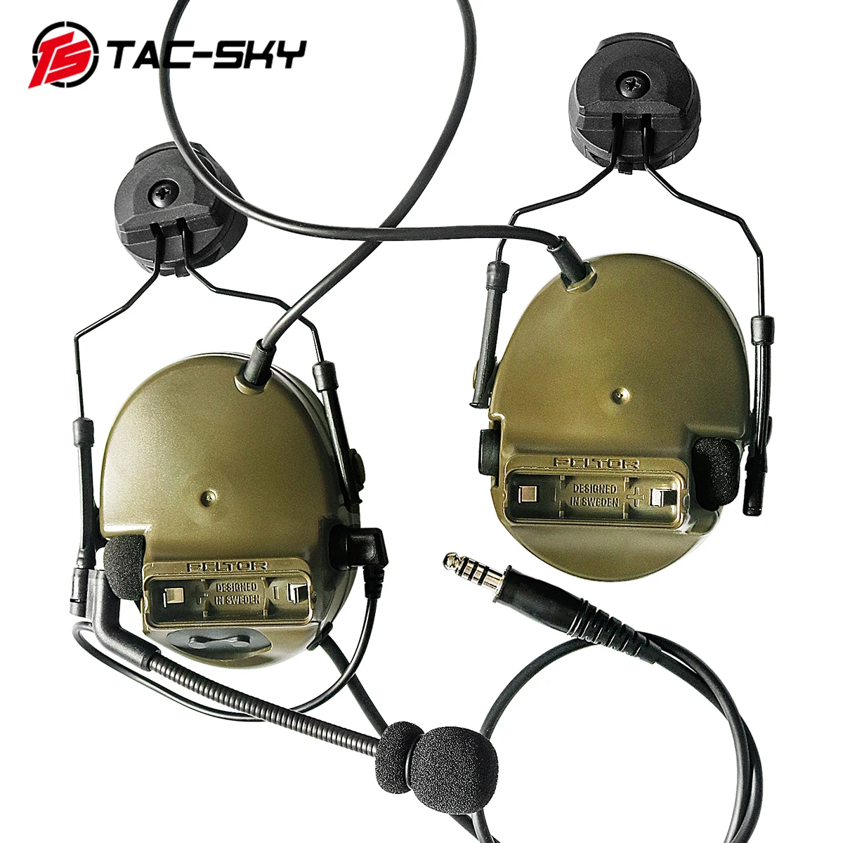 COMTAC TAC-SKY comtac iii шлем БЫСТРЫЙ трек кронштейн версия силиконовые наушники шумоподавление пикап тактическая гарнитура FG