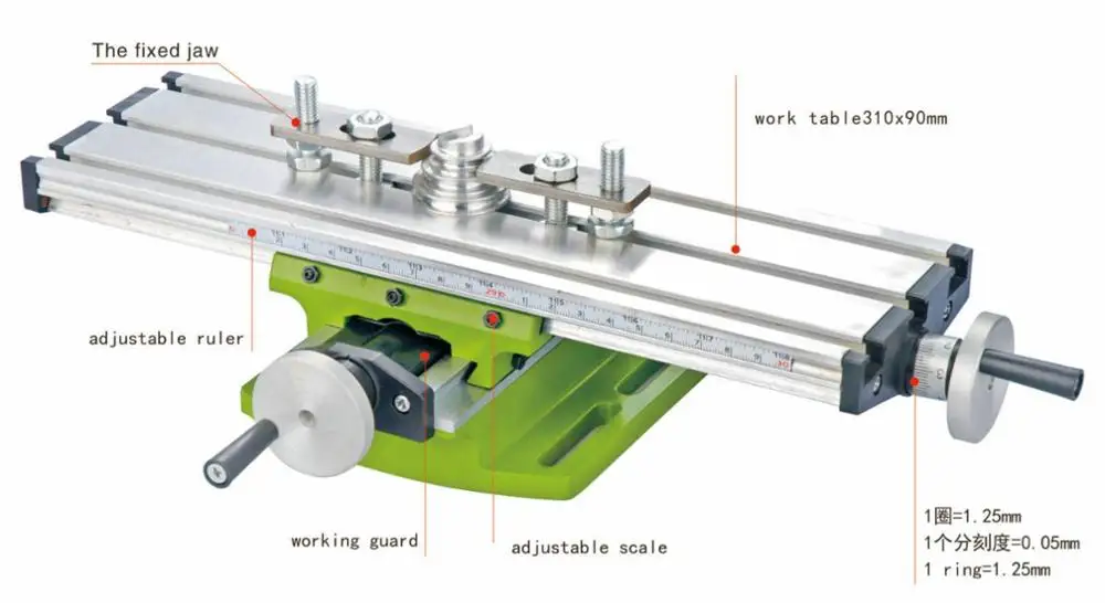 DIY Многофункциональный фрезерный станок мини токарный с поперечным скользящим