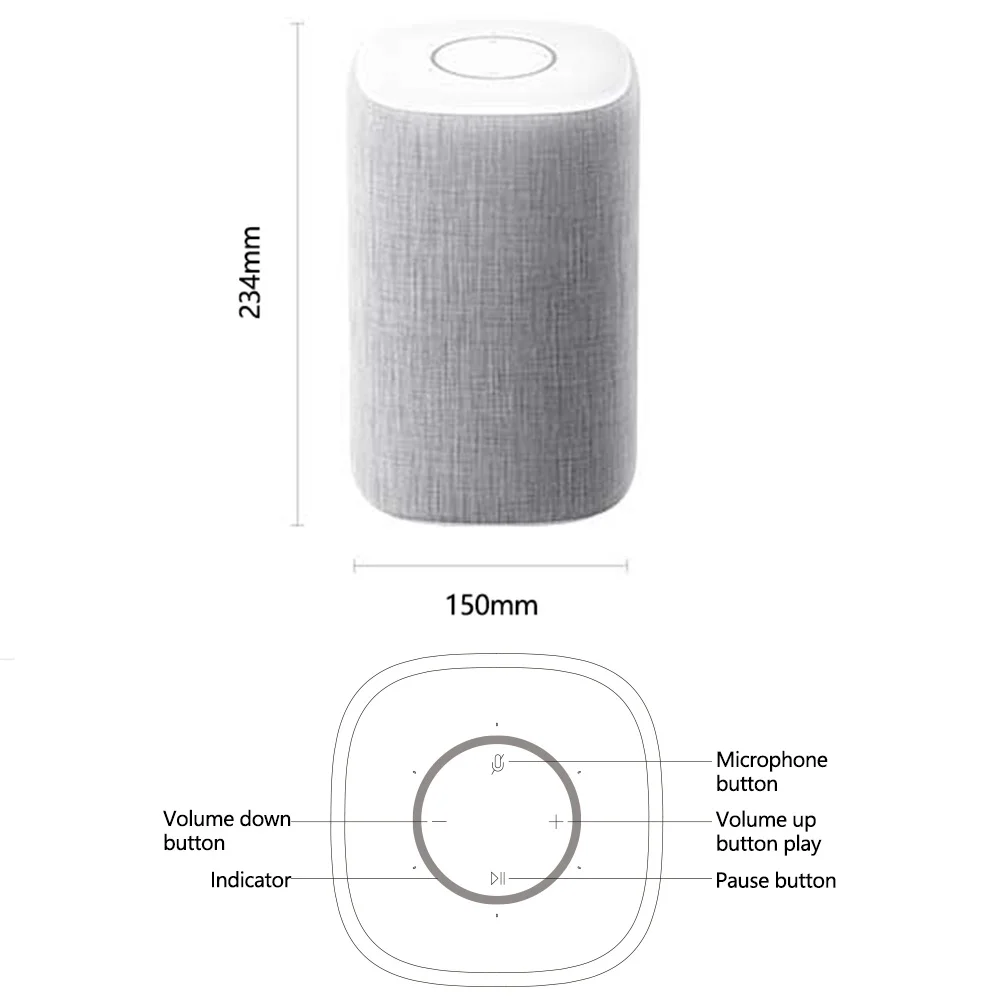 Новый оригинальный Xiao mi Ai Bluetooth динамик HD Смарт Голосовое управление jia умный дом 4