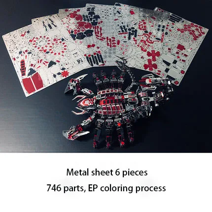 DIY Red Devils Scorpion Metal 3D пазл набор моделей лазерной резки игрушки головоломки