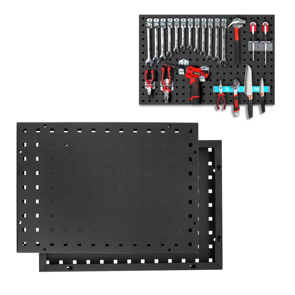 

Square Hole Pegboard Rectangle Steel Tool Organization Panel Accessory