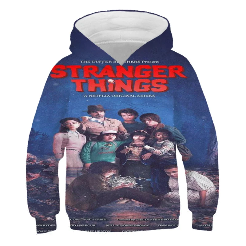 

2020 Baby 3D Print Hoodies Stranger Things Sweatshirt Series Winter High Quality And Exquisite Warm Kids Clothes Girls Hoodie