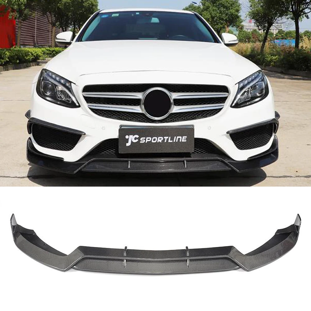 Разветвители для губ переднего бампера из углеродного волокна/ФАП Mercedes Benz C Class W205