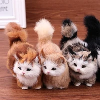 realistic and cute kitten children plush toys children toys can give girls birthday gifts